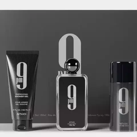 9PM SET - Eau de parfum-Shower gel-Perfume spray