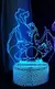 Pokémon Gengar Anime LED Night Light, Haunter Gastly, Lâmpada 3D, USB, Mudanç