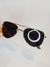 Óculos Solar Clássico Aviador - Preto/Dourado - Éle Cê