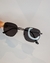 Óculos Hexagonal Vintage - Preto - Cinza - loja online
