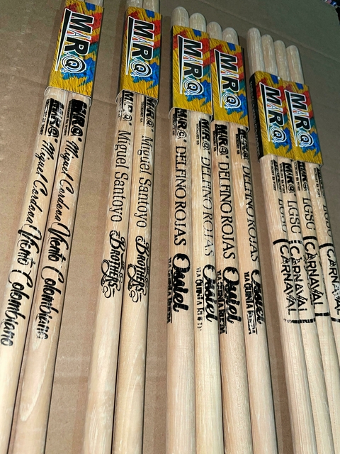 Baquetas Personalizadas Timbal (5 pares) - comprar en línea