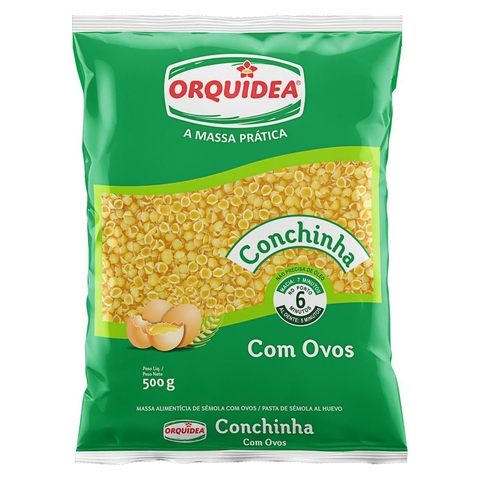 Massa Orquídea Conchinhas com Ovos 500g