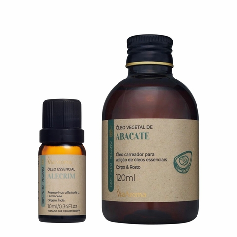 Óleo de Abacate e Alecrim - Cabelos Fortes e Hidratados