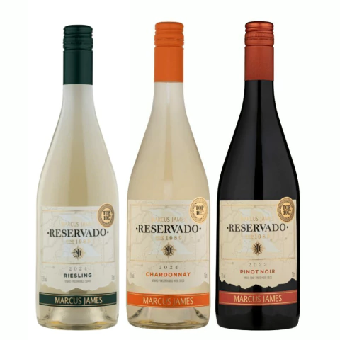 Kit Vinho Chardonnay, Pinot Noir e Riesling Marcus James