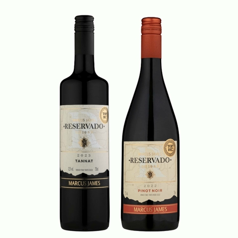 Kit 3 Vinho Tannat e Pinot Noir Marcus James 750ml Serra Gaúcha