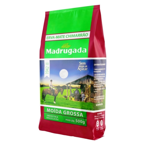 Erva Mate Moída Grossa Madrugada 500g Gaúcho Chimarrão
