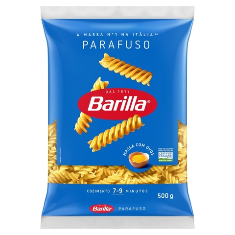 Macarrão com Ovos Parafuso N1 Barilla Pacote 500g