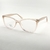 F G36 - Armação Feminina para Lentes de Grau em Nylon Bege Degradê BR7758 - loja online
