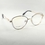 F G42 - Armação Feminina para Lentes de Grau em Metal Dourado com Frente Preta NT8037 - Ótica Great Vision