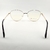 F G42 - Armação Feminina para Lentes de Grau em Metal Dourado com Frente Preta NT8037