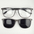 M A42 - Armação Clipon Masculino Cinza para Lentes de Grau em TR (2 em 1) OM5035 - comprar online