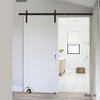 Puerta corrediza granero, melamina 70x205 con kit completo. Mod. M - comprar online
