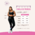 Conjunto Legging Anna Preto/Rosa/Azul - Lilla Shop
