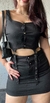 Conj de Fivela- Cropped e saia na internet