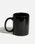 CAJA 48 PZ Taza recta de cerámica blanco y negro 325 ml