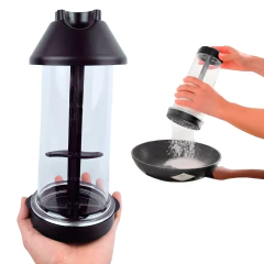 Tapioqueira Com Armazenamento de Farinha e Peneira Faça Tapiocas de Forma Prática Cor Preto na internet