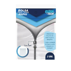 Kit 03 Unidades Bolsa para Lavar Roupas com Zíper | Protege as Roupas de Pelos na Máquina - comprar online