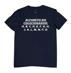 Camiseta Alfabeto Colecionador na internet