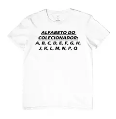 Camiseta Alfabeto Colecionador - Mini Custom Cast