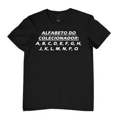 Camiseta Alfabeto Colecionador