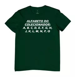 Camiseta Alfabeto Colecionador - comprar online