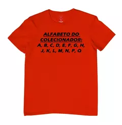 Camiseta Alfabeto Colecionador - loja online