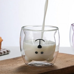 Taza de Vidrio con Forma de Oso