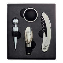 Set Destapador De Vino 4 Piezas