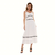 Vestido Bisô Midi Liso Sianinha Off White