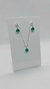 Kit Brincos + Corrente com Pingente - AZUL - comprar online