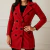 Casaco Sobretudo Feminino Flanelado com Cinto e Botões – Inverno Quentinho