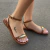 Sandália Rasteira Feminina com Aplique de Lesma - comprar online