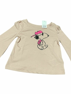 Remera manga larga Snoopy GAP