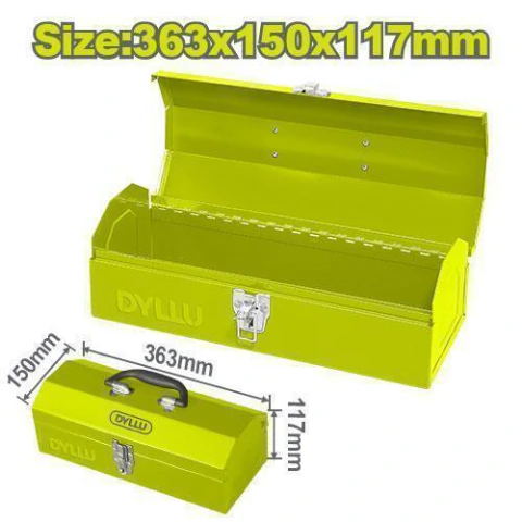 Caja de herramientas metálica Dyllu 363 × 150 × 117 mm
