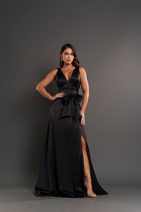 Vestido Laura cetim