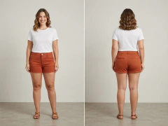 Shorts Alfaiataria Feminino Em Sarja Com Elastano Malwee