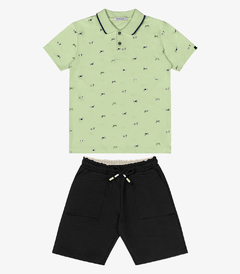 Imagem do Conjunto Infantil Polo Com Bermuda Trick Nick