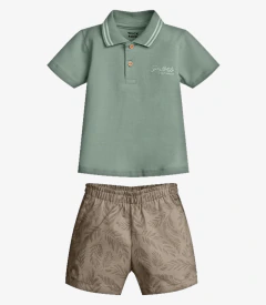 Conjunto Infantil Polo Com Bermuda Trick Nick - Ellos da Moda
