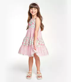 Vestido Infantil Feminino De Alça Trick Nick - loja online