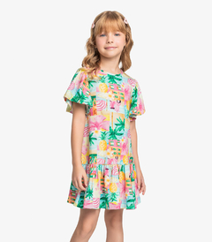 Vestido Estampado Trick Nick Primeiros Passos na internet