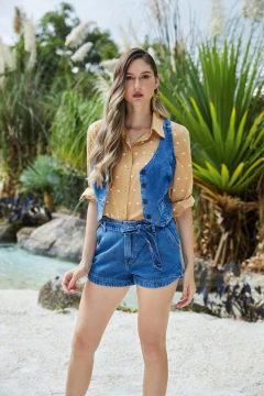 COLETE INDIGO BOLSOS FRENTE - comprar online