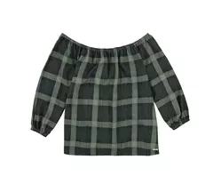 BLUSA FEMININA ENFIM AMPLA CIGANINHA QUADRICULADA - Ellos da Moda
