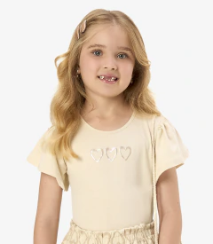 Conjunto Blusa Com Saia Infantil Rovi Kids - Ellos da Moda