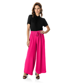 Blusa Feminina Com Gola Dupla Visco Tricot Rovitex Preto - Ellos da Moda
