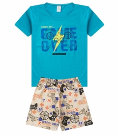 Pijama Juvenil Mascuilno Brilha No Escuro kappes - comprar online