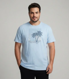 Camiseta Plus Masculina Malha Maquinetada Diametro - comprar online