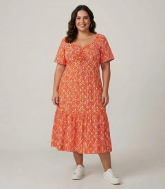 Vestido Midi Feminino Plus Size Secret Glam - comprar online