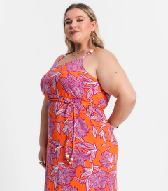 Vestido Midi Com Estampa Feminino Secret Glam - Ellos da Moda