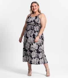 Vestido Midi Com Estampa Feminino Secret Glam na internet