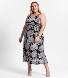 Vestido Midi Com Estampa Feminino Secret Glam na internet